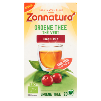 Zonnatura Groene thee cranberry