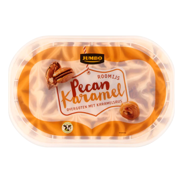 Huismerk Roomijs Pecan Karamel