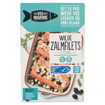 Vismarine Wilde Zalmfilets 2 Stuks 250 g