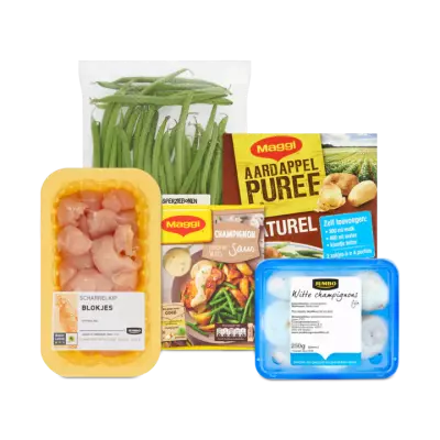 Maaltijdpakket Aardappelpuree met Kip en Champignons