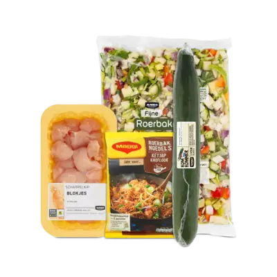 Maaltijdpakket Roerbaknoedels met Ketjap Knoflook