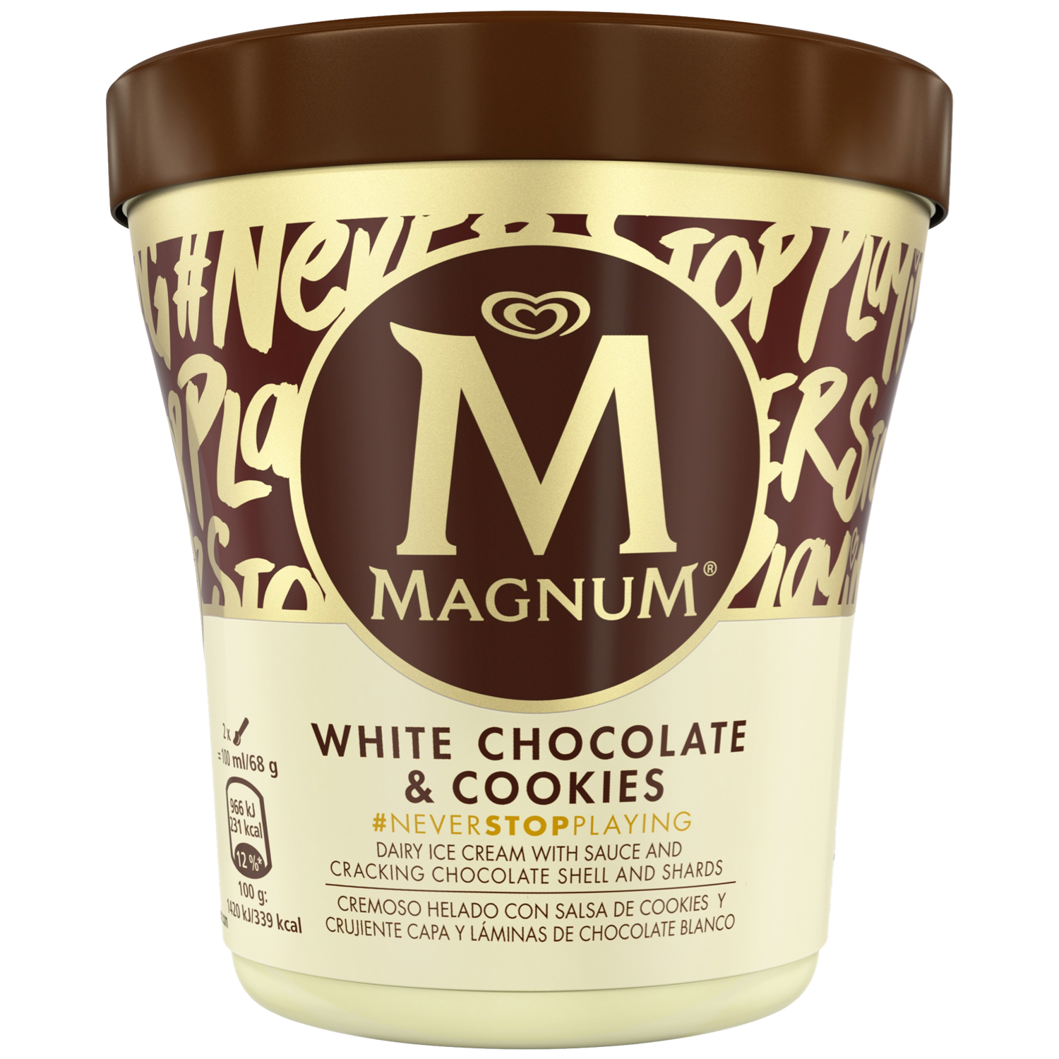 Ola Magnum pint white cookies