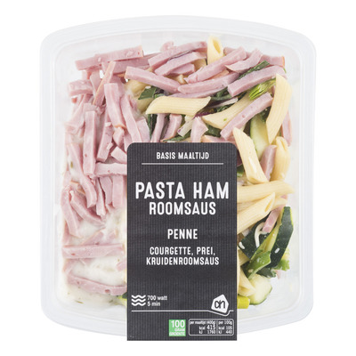 Huismerk Basis maaltijdpasta ham roomsaus