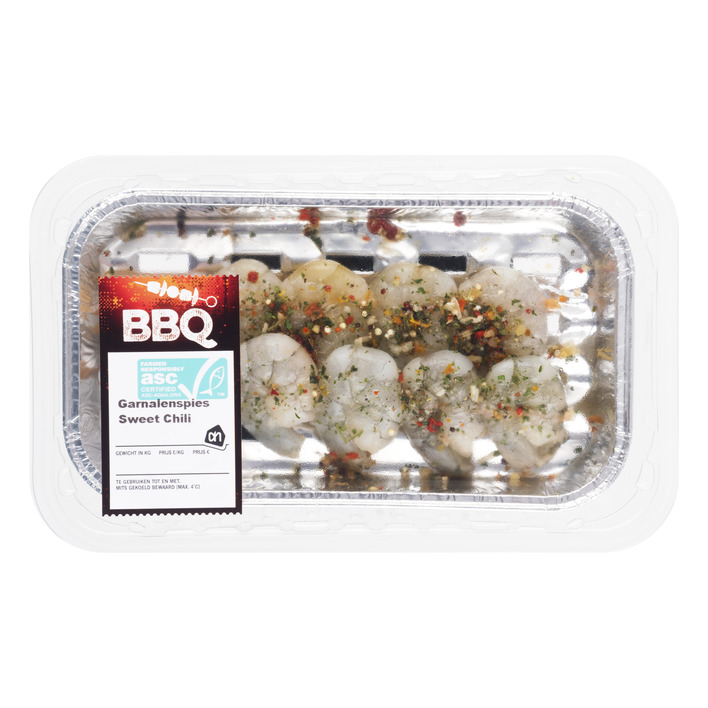 Huismerk Bbq grote garnalenspies sweet chili