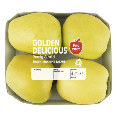 Huismerk Golden delicious schaal