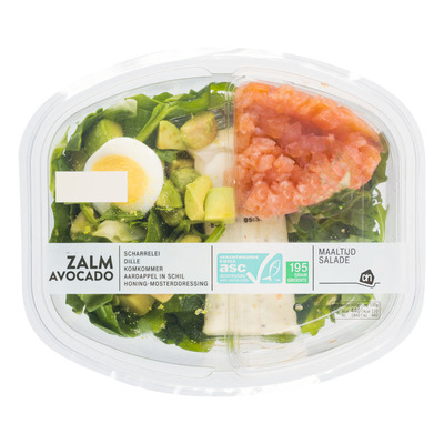 Huismerk Maaltijdsalade zalm avocado