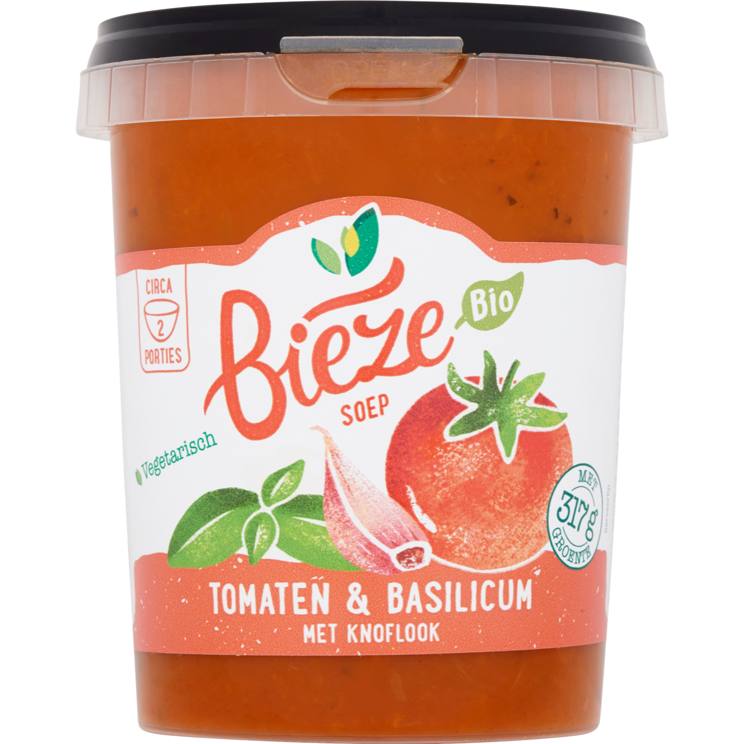 Bieze Soep tomaten & basilicum