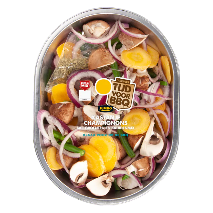 Huismerk Kastanjechampignons met Kruidenmix
