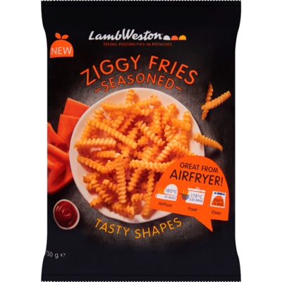 Lamb Weston Ziggy fries seasoned