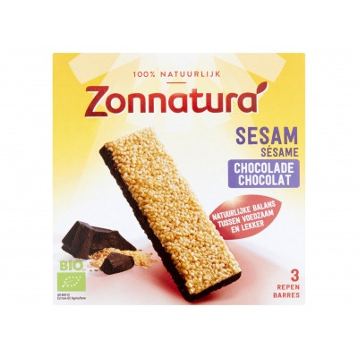 Zonnatura Sesamcrunch choco 3-pk