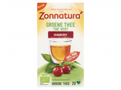 Zonnatura Groene thee cranberry