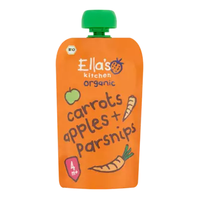 Ella's Kitchen Organic Carrots Apples + Parsnips 4+ Maanden