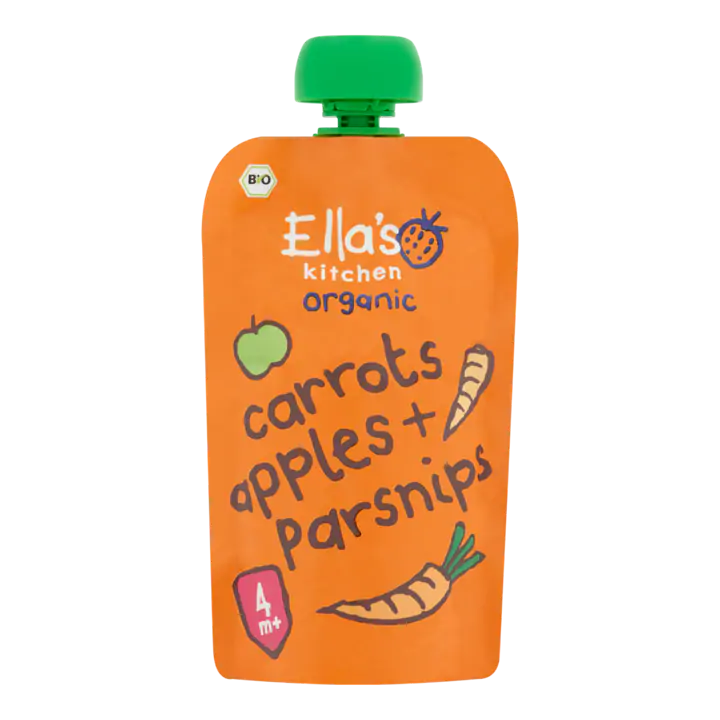 Ella's Kitchen Organic Carrots Apples + Parsnips 4+ Maanden