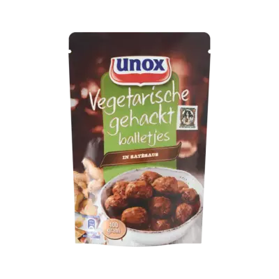 Unox Vegetarische Gehaktballetjes in Satésaus