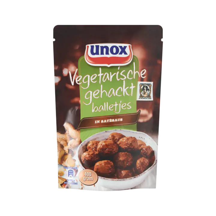 Unox Vegetarische Gehaktballetjes in Satésaus