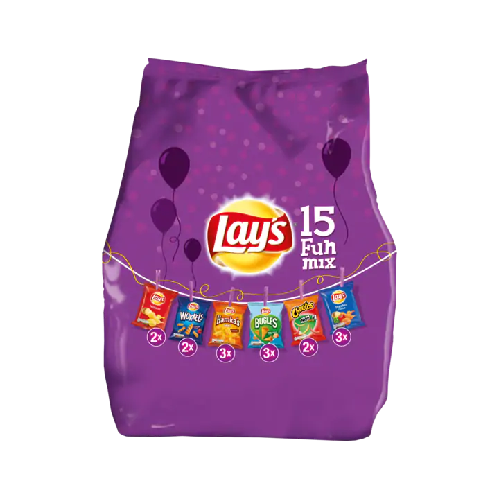 Lay's Fun Mix Pack Chips 15 zakjes