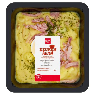 Vomar Keukenkunst Aspergeschotel met Ei en Beenham 400 g