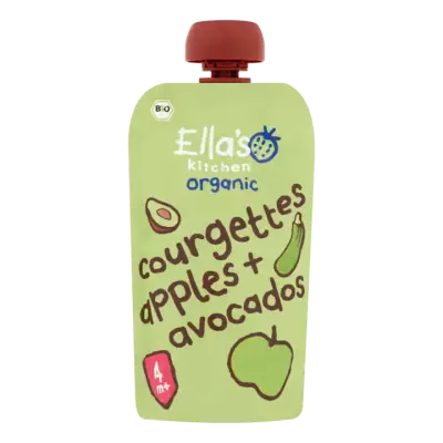 Ella's Kitchen Organic Courgette, Appel en Avocado 4+ Maanden