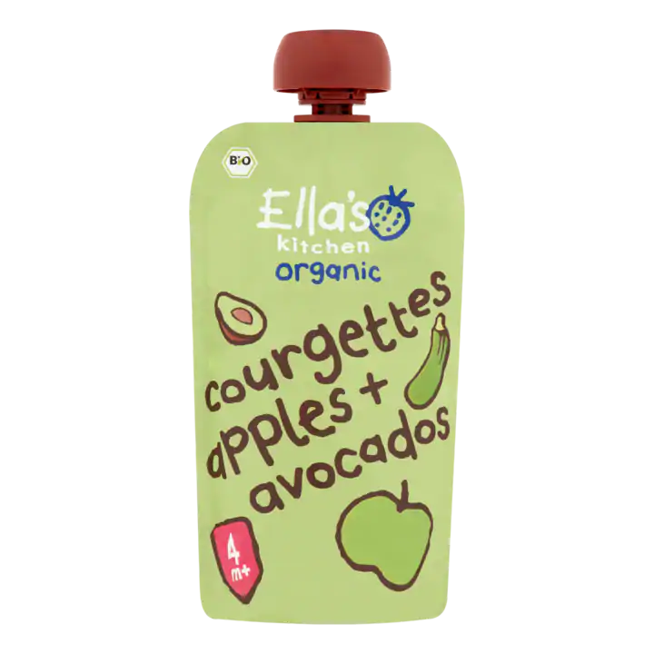 Ella's Kitchen Organic Courgette, Appel en Avocado 4+ Maanden