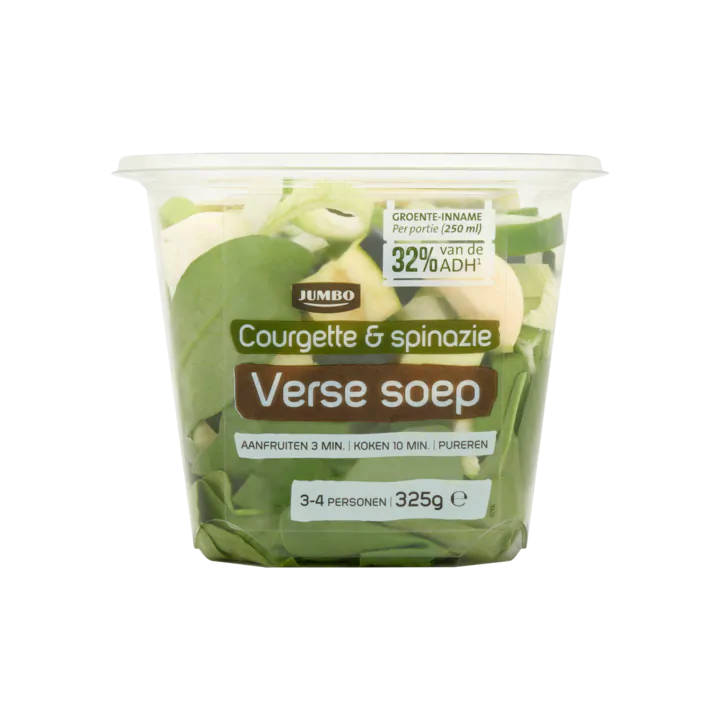 Huismerk Courgette & Spinazie Verse Soep
