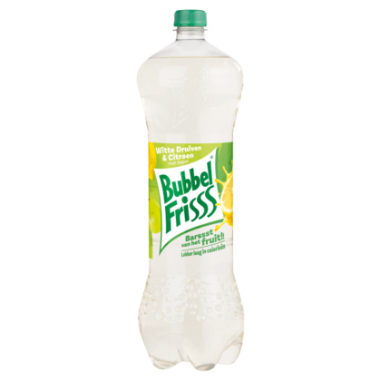 DubbelFrisss bubbelfris witte druif-citroen