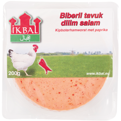 Wahid Ikbal biberli tavuk dilim sala Kipboterhamworst paprika