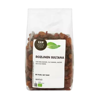 Raw Organic Food Rozijnen Sultana