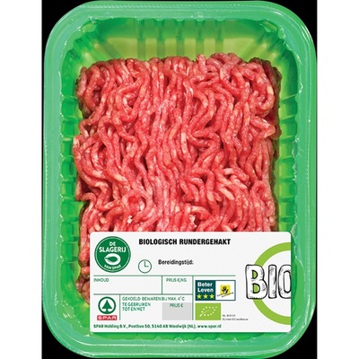 Huismerk biologisch mager rundergehakt