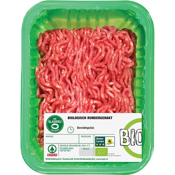 Huismerk biologisch mager rundergehakt