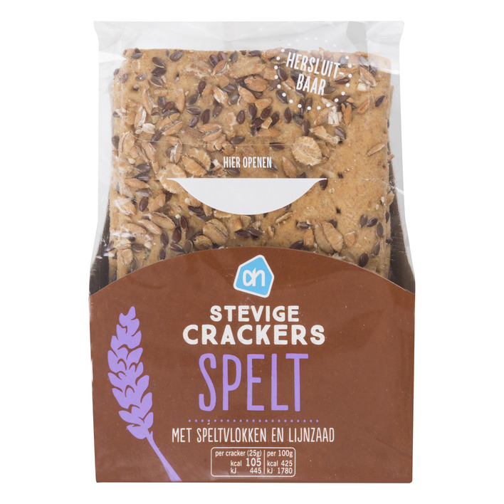 Huismerk Stevige speltcrackers