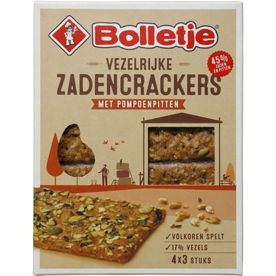 Bolletje Vezelrijk zadencackers zonnebl-pitten