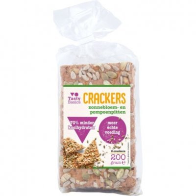TastyBasics Crackers zonnebloem- en pompoenpitten