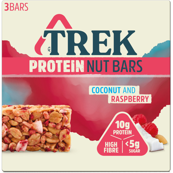 Trek Nut bars coconut & raspberry