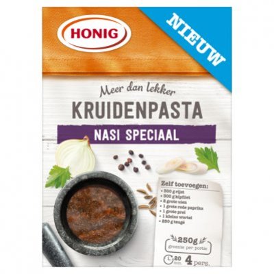 Honig kruidenpasta nasi speciaal