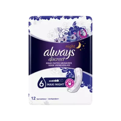 Always Discreet Verband+ Voor Urineverlies Maxi Night