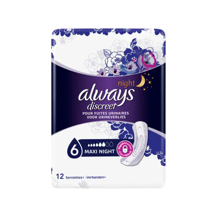 Always Discreet Verband+ Voor Urineverlies Maxi Night