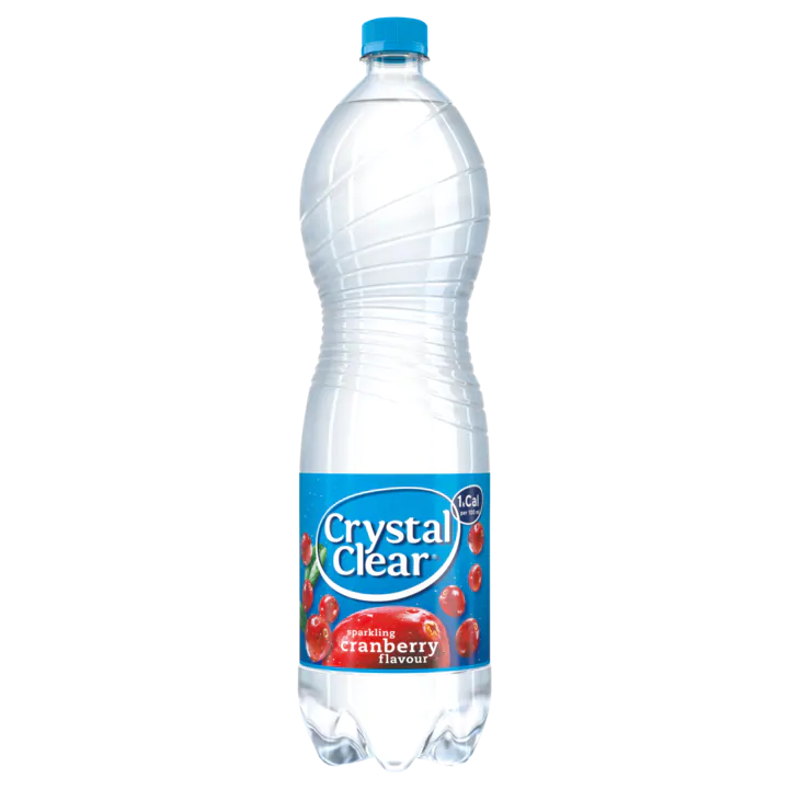 Crystal Clear Sparkling Cranberry Smaak