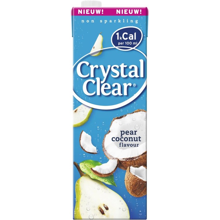 Crystal Clear Koolzuurvrij peer kokos