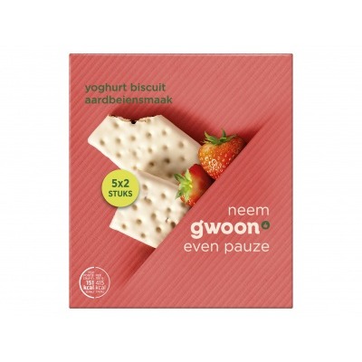 Huismerk Yoghurt fruitbiscuit aardbei