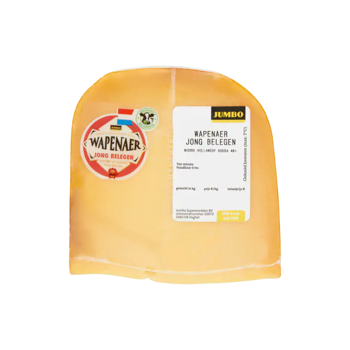 Huismerk Wapenaer Jong Belegen Noord Hollandse Gouda Kaas 48+ Stuk
