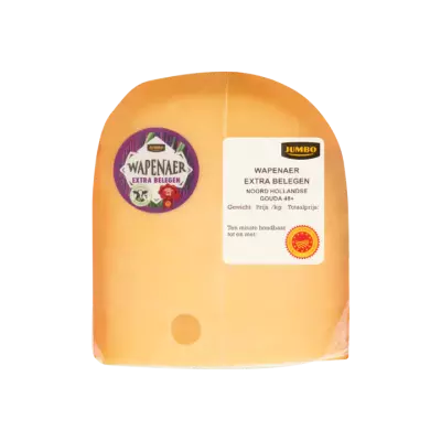 Huismerk Wapenaer Extra Belegen Noord Hollandse Gouda 48+