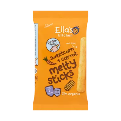 Ella's Kitchen 7+ melty sticks sweetcorn + carrot