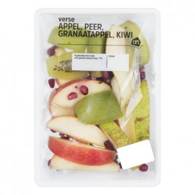 Huismerk Appel peer granaatappel en kiwi