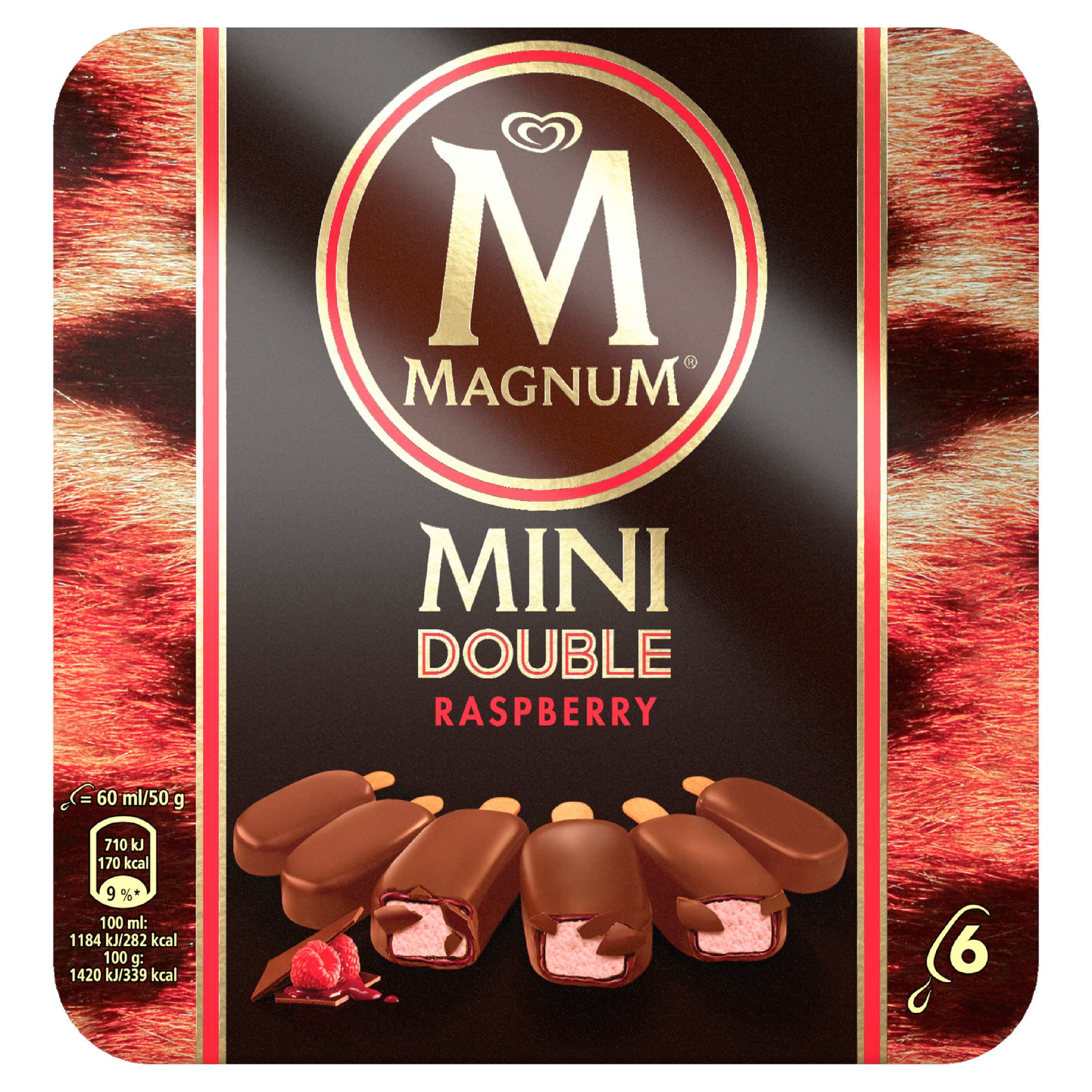 Magnum Mini Double Framboos 6 x 360 ml