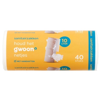 Huismerk sanitair zakken 10 liter