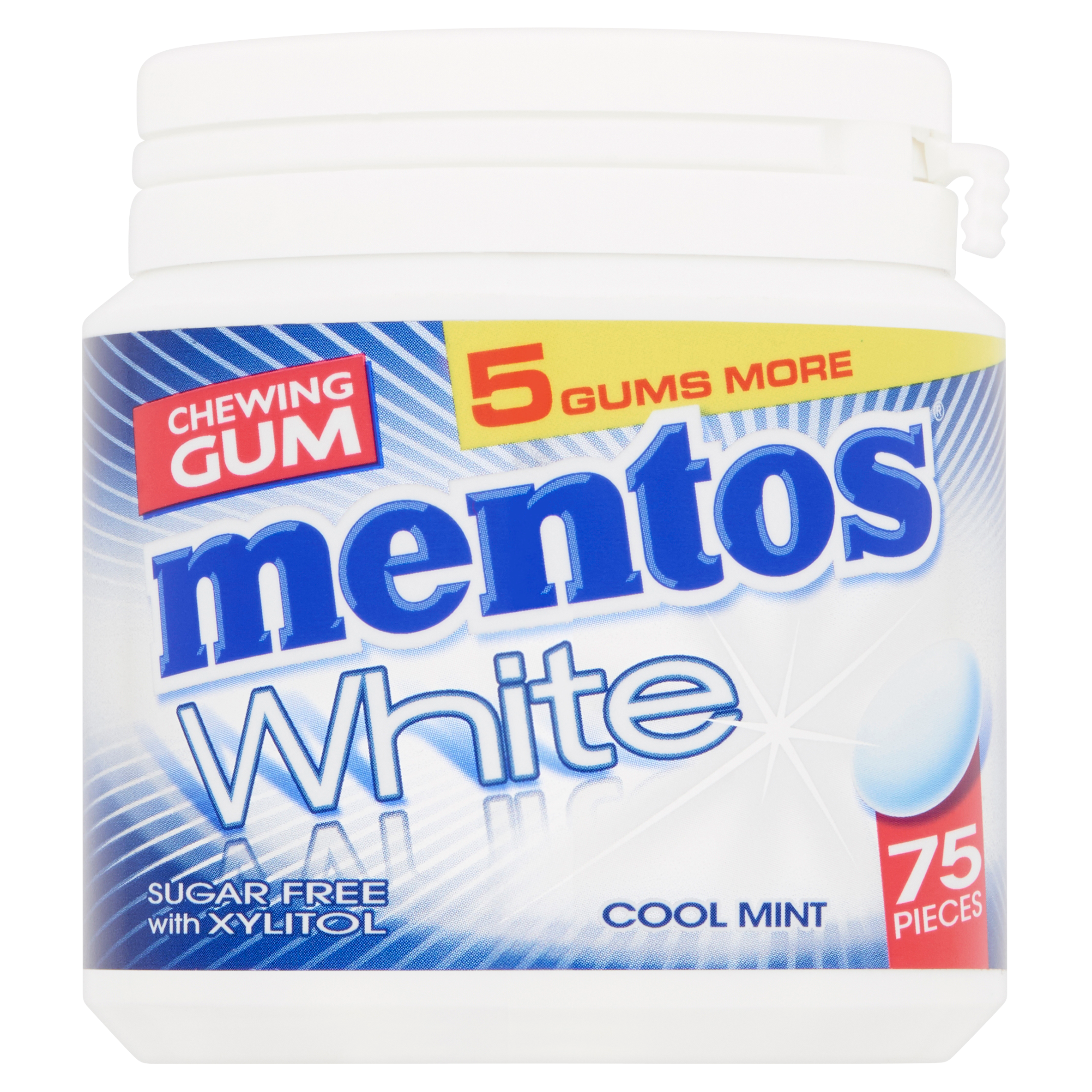 Mentos Chewing Gum White Cool Mint 75 Stuks 112,5 g