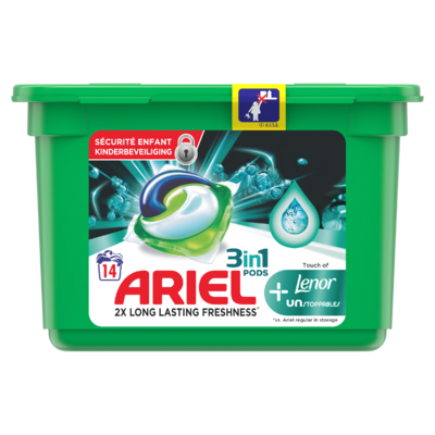 Ariel Wasmiddelcapsules Touch Of Lenor Unstoppables, 14 Wasbeurten