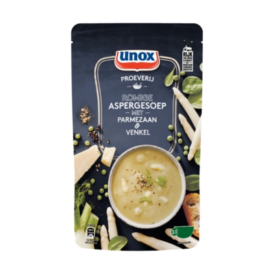 Unox Soep In Zak Proeverij Romige Aspergesoep