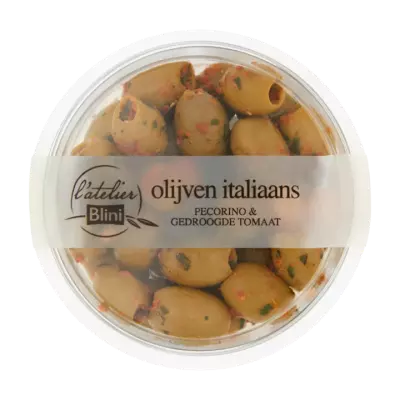 L'Atelier Blini Olijven Italiaans Pecorino & Gedroogde Tomaat