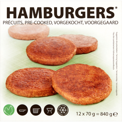 Hamburgers 12 st.